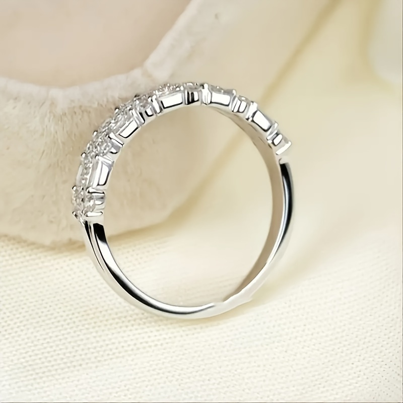 Holiday Charm Triple Layer CZ Copper Ring for Women Stackable